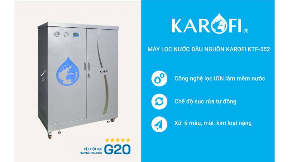 Máy lọc nước tổng đầu nguồn Karofi KTF - 552